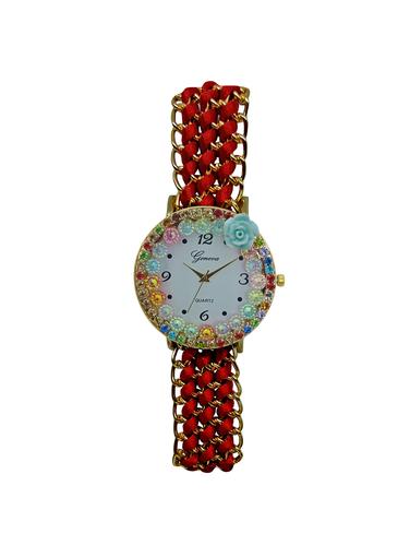 JM New V3 Dark Red Bracalet Watch - 15007806 - Very Small Image - 1