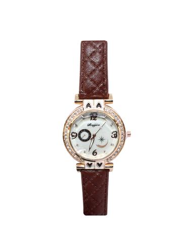 JM New Ruijiu Brown Leather Belt Watch - 15007814 - Very Small Image - 1