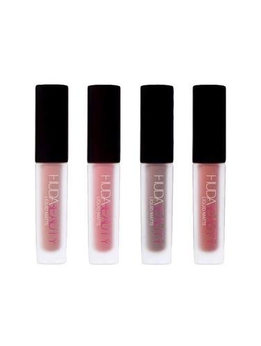 HUDA BEAUTY Liquid Matte Lip Color - Brown Edition (Set of 4) - 15007893 - Very Small Image - 1