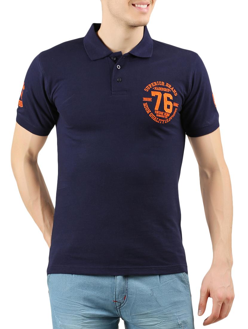 navy blue cotton t-shirt - 15007894 - Zoom Image - 1