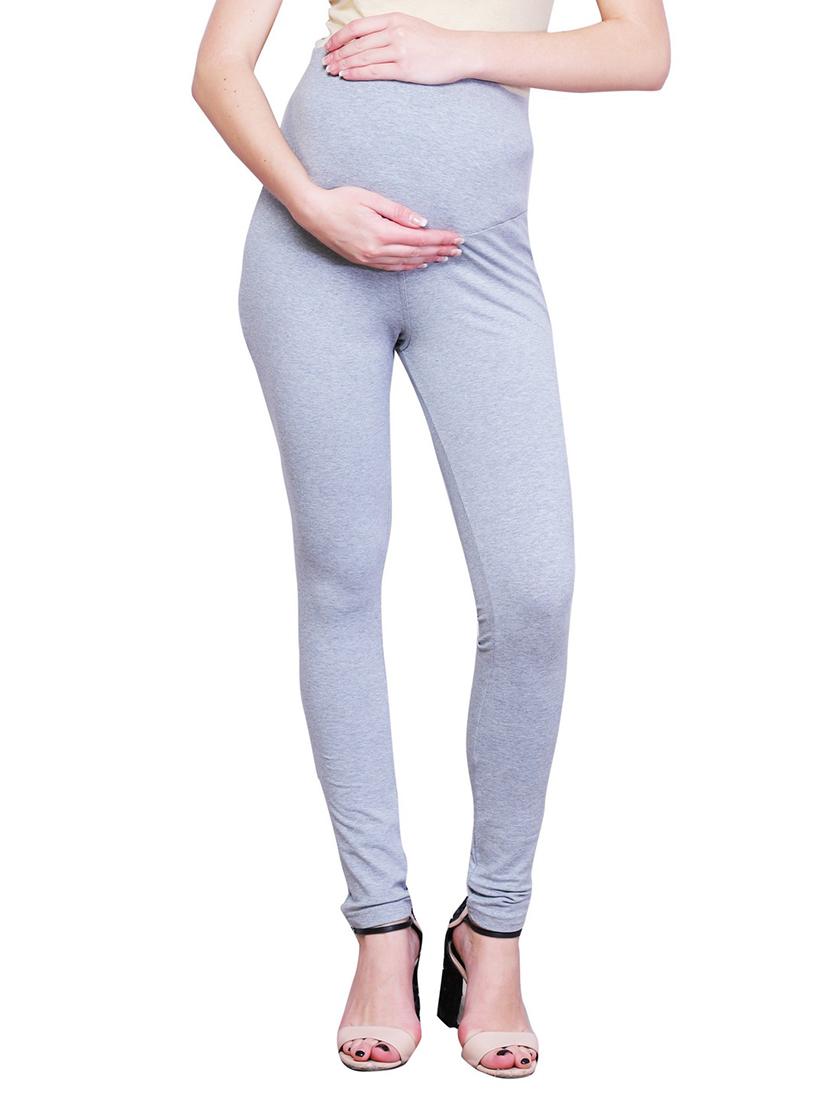 grey solid maternity wear leggings - 15007933 - Zoom Image - 1