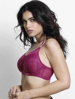 bow patch mesh panel bra - 15008026 - Standard Image - 2