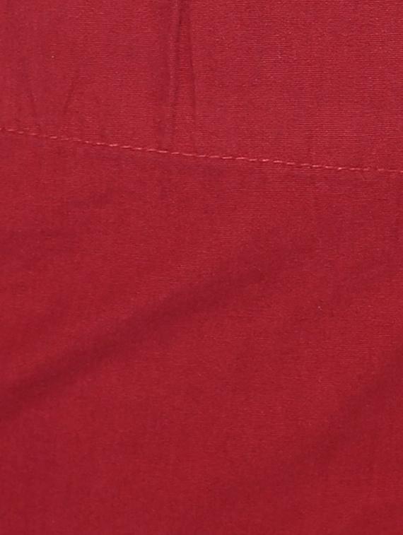 red solid cotton wrap skirt - 15008117 - Zoom Image - 5