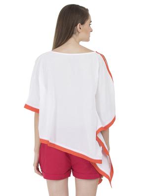 grass by gitika goyal white cotton kaftan - 15008129 - Standard Image - 3