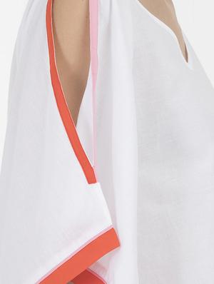 grass by gitika goyal white cotton kaftan - 15008129 - Standard Image - 4