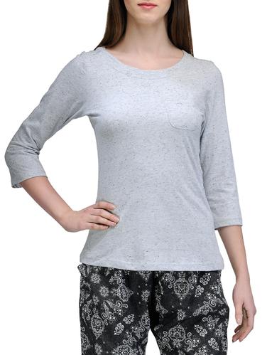 solid grey cotton tee - 15008156 - Very Small Image - 1