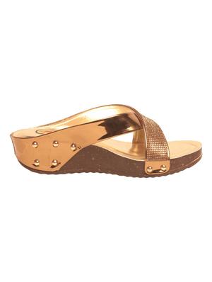 msc women gold synthetic sandal - 15008465 - Standard Image - 2