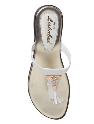 white toe separator sandal - 15008481 - Standard Image - 4