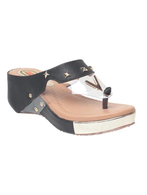 msc women black synthetic wedges - 15008512 - Standard Image - 1