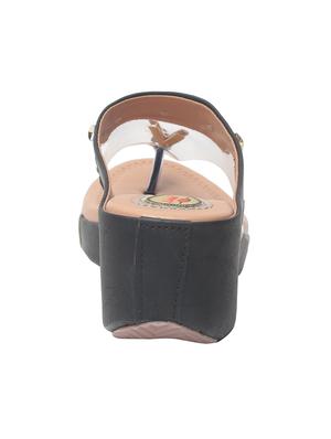 msc women black synthetic wedges - 15008512 - Standard Image - 3
