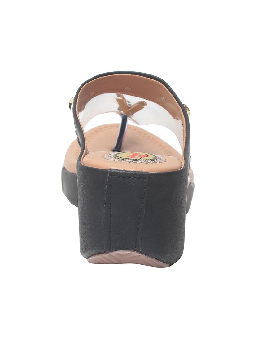 msc women black synthetic wedges - 15008512 - Zoom Image - 3