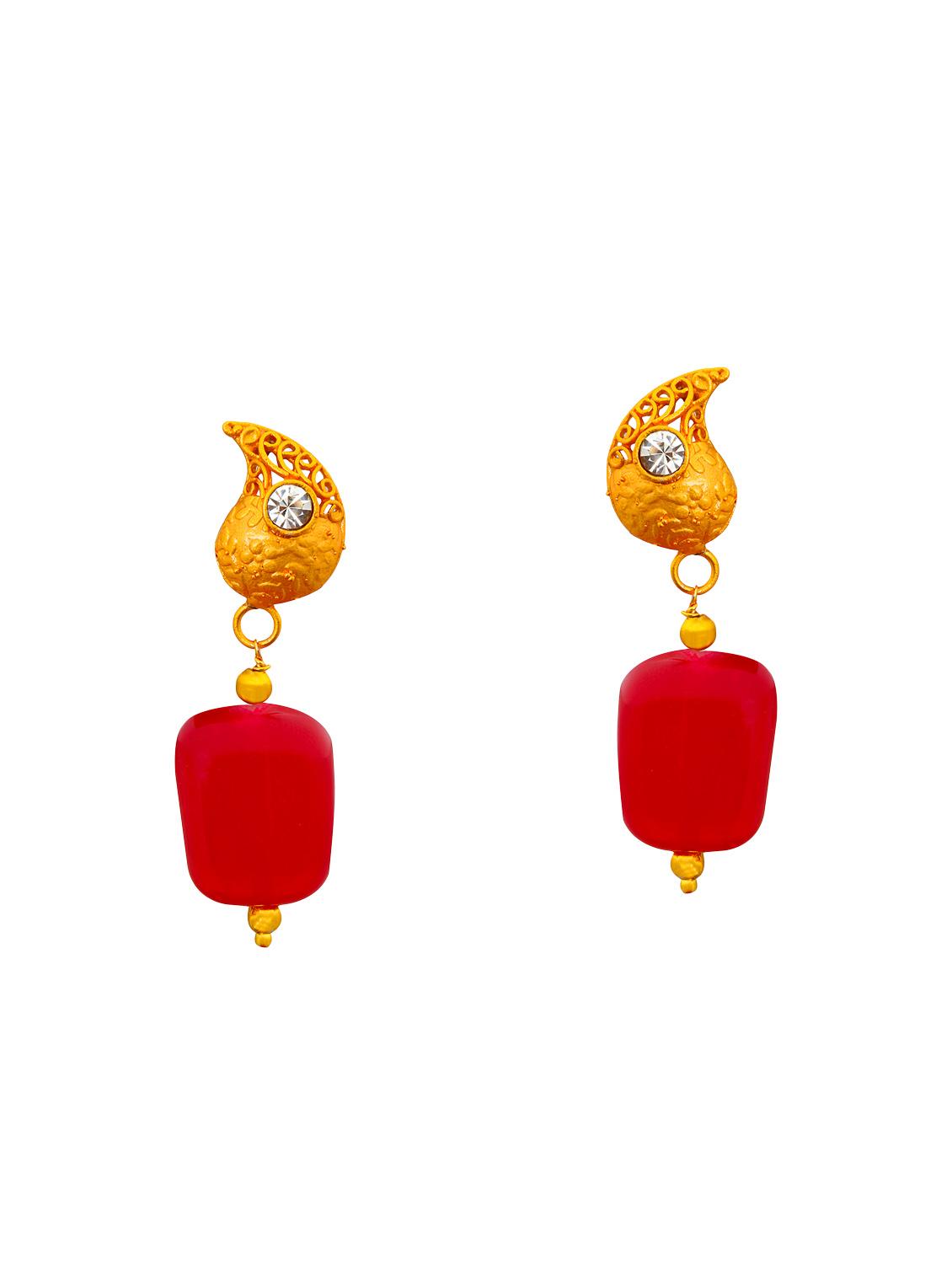 multi colored brass drop earrings - 15008755 - Zoom Image - 1