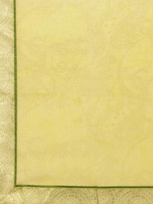mustard printed saree with blouse - 15008909 - Standard Image - 5