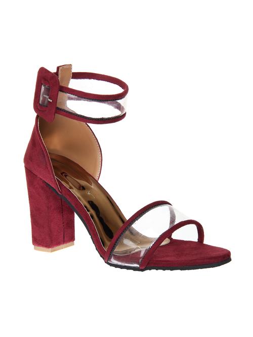maroon closed back sandal - 15009162 - Standard Image - 1