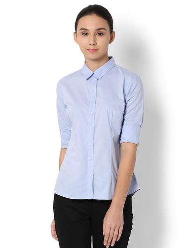 light blue solid shirt - 15009514 - Very Small Image - 1