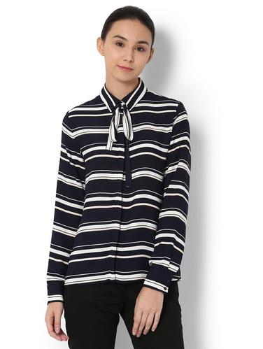 navy blue striped shirt - 15009515 - Very Small Image - 1