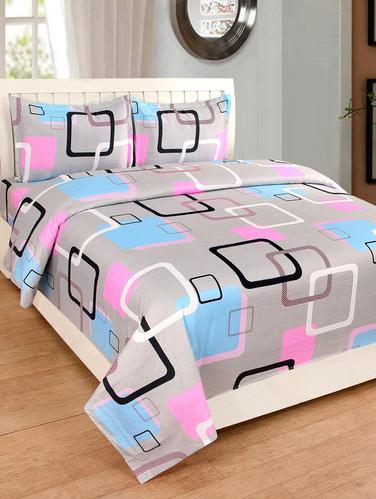 MicroFiber Double Bedsheet with 2 Pillow Covers - 15009725 - Very Small Image - 1