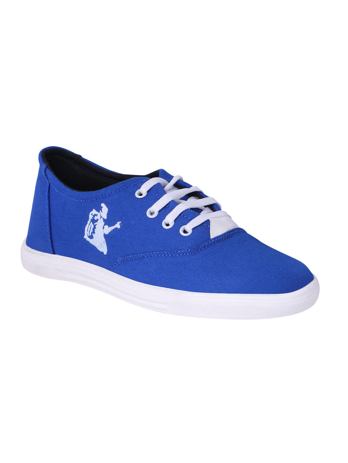 blue Canvas lace up sneaker - 15009882 - Zoom Image - 1