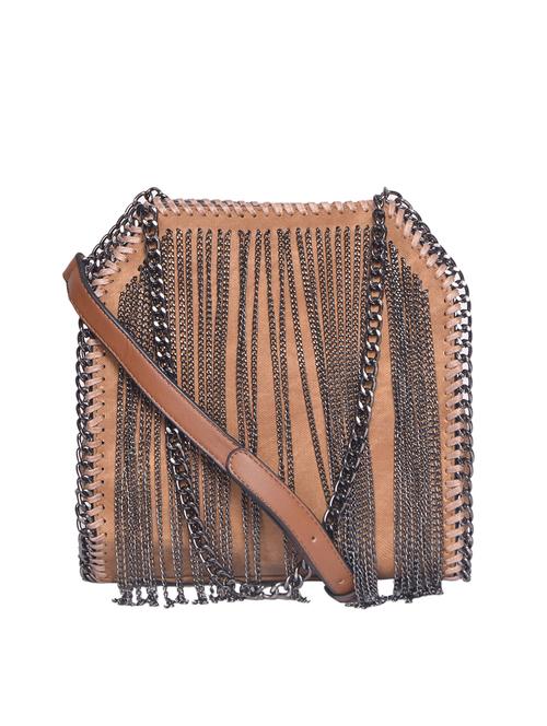 brown leatherette regular handbag - 15009901 - Very Small Image - 1