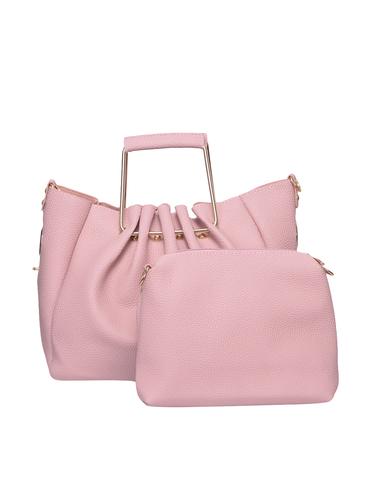 pink leatherette handbag - 15009918 - Very Small Image - 1