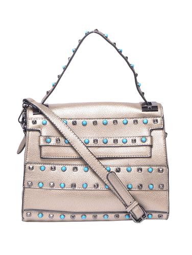 gold leatherette regular handbag - 15009932 - Very Small Image - 1