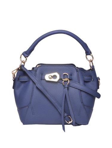 blue leatherette regular handbag - 15009937 - Very Small Image - 1