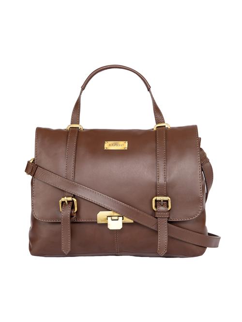 brown leather regular handbag - 15010228 - Standard Image - 1