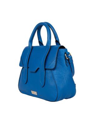 blue leather regular handbag - 15010233 - Standard Image - 4