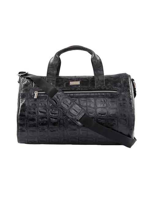 black leather duffel handbag - 15010276 - Standard Image - 1