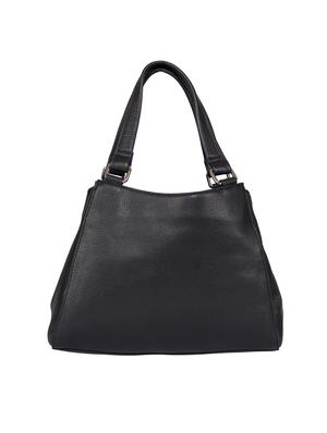 black leatherette (pu) regular handbag - 15010330 - Standard Image - 2