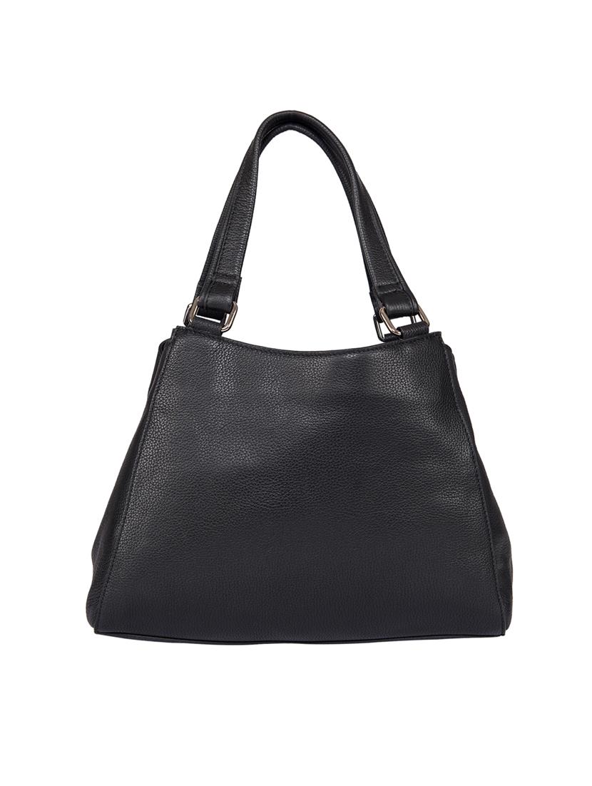 black leatherette (pu) regular handbag - 15010330 - Zoom Image - 2