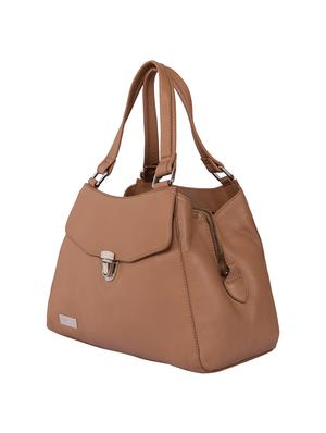 brown leatherette (pu) regular handbag - 15010331 - Standard Image - 4