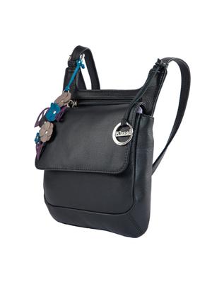 black leather regular sling bag - 15010340 - Standard Image - 4