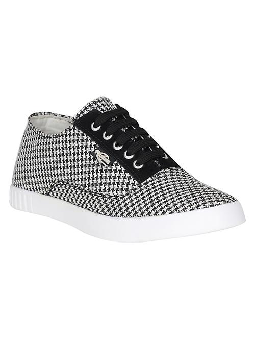 black Fabric lace up sneaker - 15010475 - Standard Image - 1