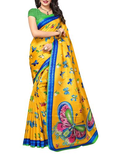 conversational printed saree with blouse - 15010629 - Very Small Image - 1