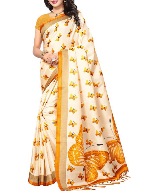 conversational printed saree with blouse - 15010637 - Standard Image - 1