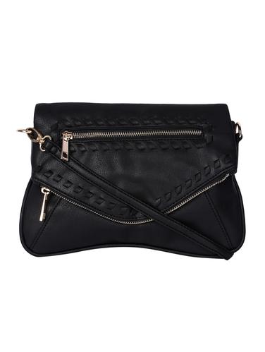 black leatherette regular sling bag - 15010691 - Very Small Image - 1