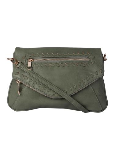 green leatherette regular sling bag - 15010692 - Very Small Image - 1