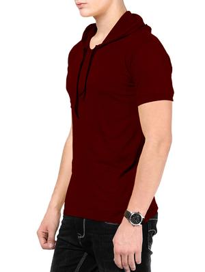 maroon cotton tshirt - 15010808 - Standard Image - 2