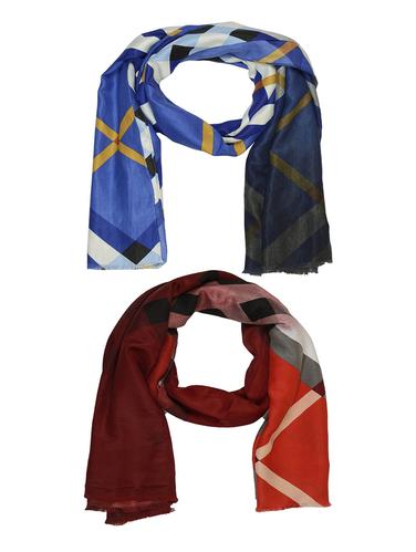 multi cotton scarf - 15010910 - Very Small Image - 1