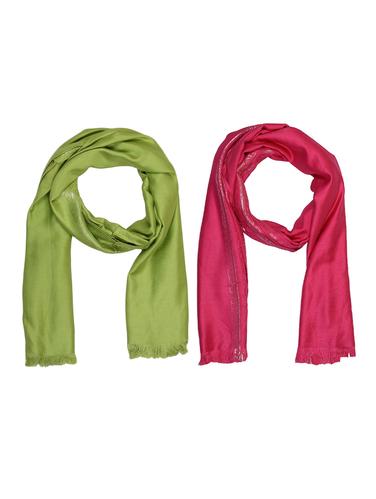 multi cotton scarf - 15010922 - Very Small Image - 1