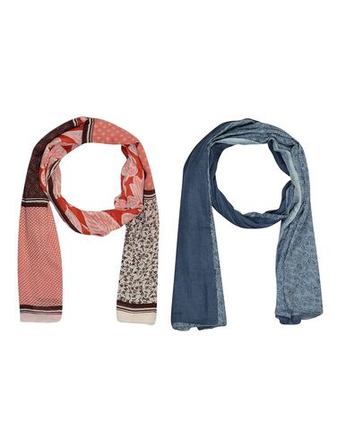 multi cotton scarf - 15010926 - Very Small Image - 1