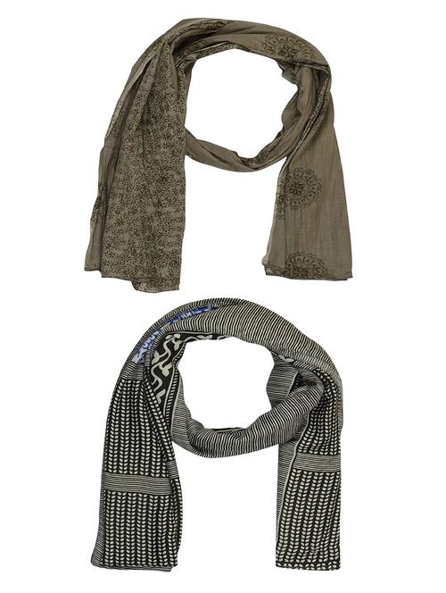 multi cotton scarf - 15010927 - Very Small Image - 1