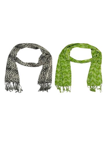 multi cotton scarf - 15010950 - Very Small Image - 1