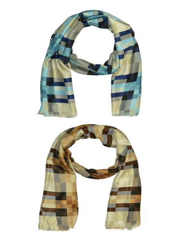 multi cotton scarf - 15010973 - Very Small Image - 1