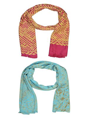 multi cotton scarf - 15010987 - Standard Image - 1