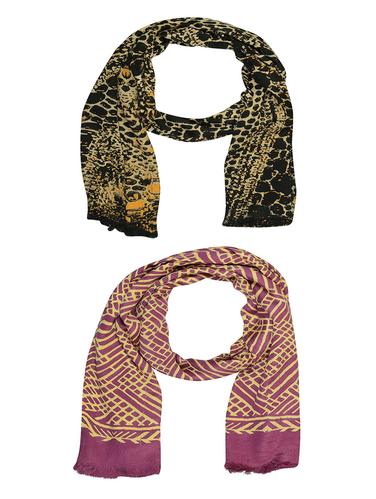 multi cotton scarf - 15010991 - Very Small Image - 1