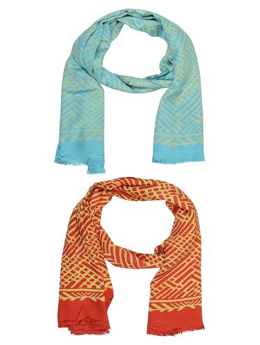 multi cotton scarf - 15010994 - Very Small Image - 1