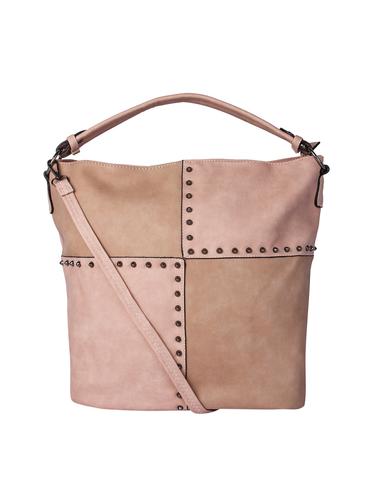 pink leatherette hobo handbag - 15011217 - Very Small Image - 1