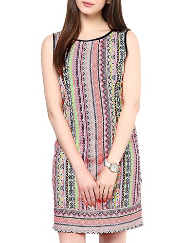 pink printed shift dress - 15011408 - Very Small Image - 1